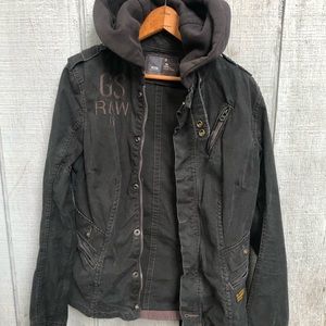 G STAR RAW hooded utility jacket SALE!!